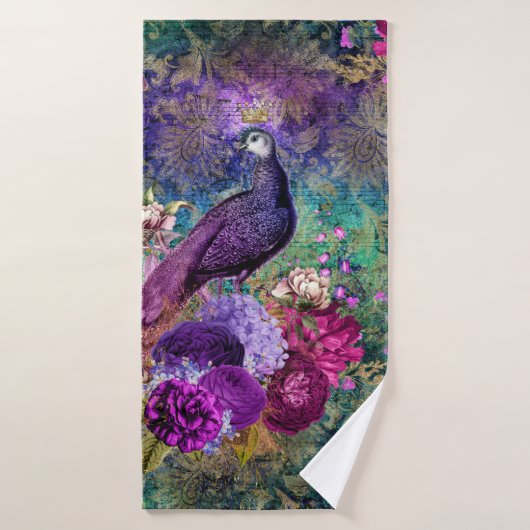 Prachtige Elegant Peacock Peacocks Bath-handdoekse Bad Handdoek (Badhanddoek)