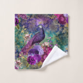 Prachtige Elegant Peacock Peacocks Bath-handdoekse Bad Handdoek (Wasdoekje)