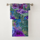Prachtige Elegant Peacock Peacocks Bath-handdoekse Bad Handdoek (Insitu)
