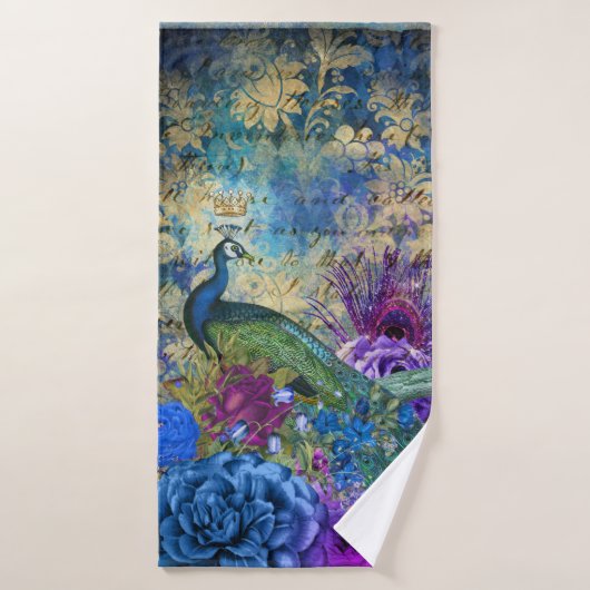 Prachtige Elegant Peacock Peacocks Bath-handdoekse Bad Handdoek (Badhanddoek)