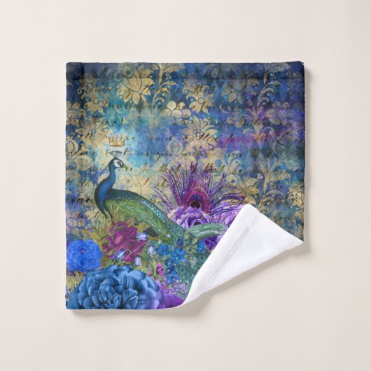 Prachtige Elegant Peacock Peacocks Bath-handdoekse Bad Handdoek (Wasdoekje)