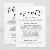 Prachtige Elegant Weddenschap tijdlijn/ reiskaart Kaart (Voorkant / Achterkant)