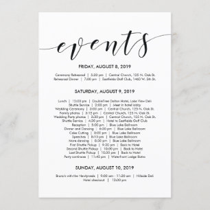 Prachtige Elegant Weddenschap tijdlijn/ reiskaart Kaart