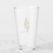 Prachtige elegante bloem. glas (Achterkant)