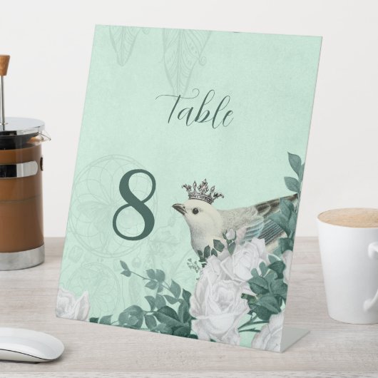 Prachtige elegante bloemen reclamebord met voetstuk (Insitu)