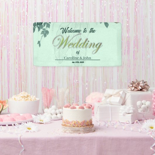 Prachtige elegante bloemen spandoek (Feest)
