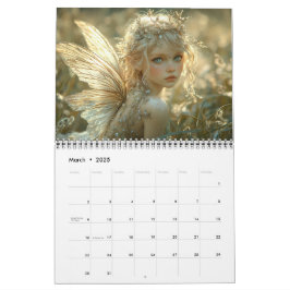 Prachtige elegante bosfeeën kalender
