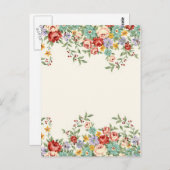 Prachtige elegante  bronflorale bouquets briefkaart (Voorkant / Achterkant)