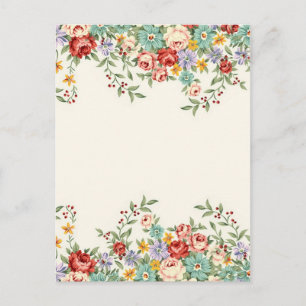 Prachtige elegante  bronflorale bouquets briefkaart