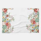 Prachtige elegante  bronflorale bouquets theedoek (Horizontaal)