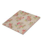 Prachtige elegante, , elegante florale patronen tegeltje (Zijkant)