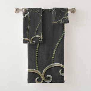 Prachtige elegante lotusbloem. bad handdoek