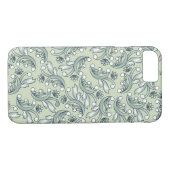 Prachtige elegante pastel bloemenwervelingen Case-Mate iPhone case (Achterkant (Horizontaal))