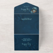 Prachtige elegante steampunk hart. all in one uitnodiging (Buitenkant)