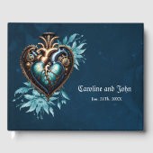 Prachtige elegante steampunk hart. gastenboek (Voorkant)