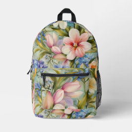 Prachtige elegante voorjaarsbloemen. schilderij bedrukte rugzak