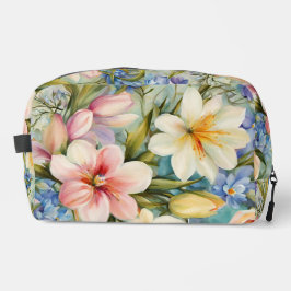 Prachtige elegante voorjaarsbloemen. schilderij toilettasje