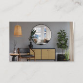 Prachtige elegante weergave van het interieurontwe visitekaartje (Achterkant)