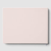 Prachtige elegantie: Blush & White Floral bruiloft Gastenboek (Achterkant)