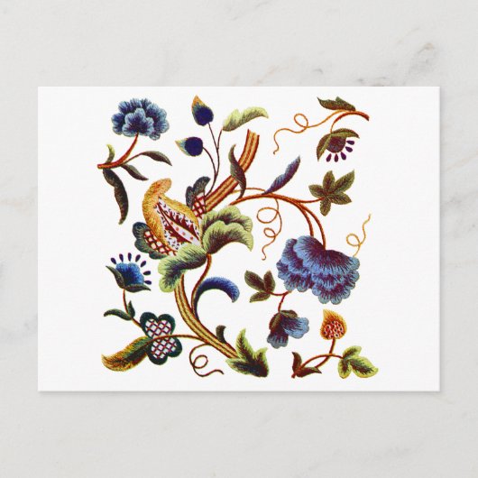 Prachtige Elizabethan Jacobean borduurwerk Briefkaart (Voorkant)