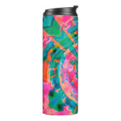 prachtige emotionele schilderachtige illustratie a thermosbeker (Gedraaid links)