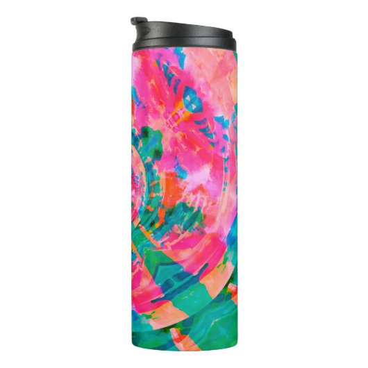 prachtige emotionele schilderachtige illustratie a thermosbeker (Geroteerd rechts)