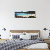 Prachtige en afgelegen baai canvas afdruk (Insitu (Slaapkamer))