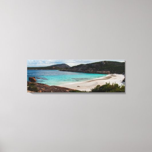 Prachtige en afgelegen baai canvas afdruk (Voorkant)