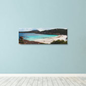 Prachtige en afgelegen baai canvas afdruk (Insitu (Houten vloer))