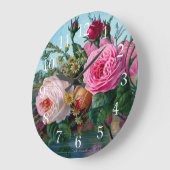 Prachtige en elegante  Rozen afdrukken Grote Klok (Hoek)