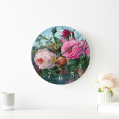 Prachtige en elegante  Rozen afdrukken Grote Klok (Huis)