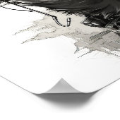 Prachtige en gedetailleerde Ralph Steadman White C Poster (Hoek)