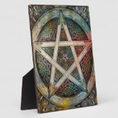 Prachtige en kleurrijke pagan Pentacle Fotoplaat (Zijkant)