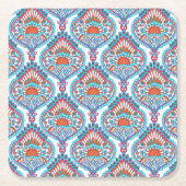 Prachtige en kleurrijke  Paisley Pattern Kartonnen Onderzetters (Voorkant)