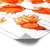 Prachtige en kleurrijke papavers Poster 8x10 inch (Hoek)