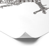 Prachtige en kleurrijke Rooster Poster 11 x 14 inc (Hoek)