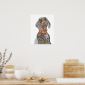 Prachtige en kleurrijke Weimaraner Poster - 16 x 2 (Keuken)