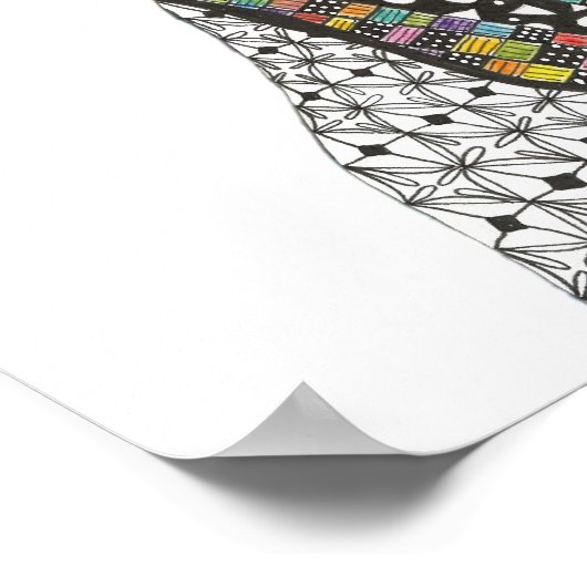 Prachtige en kleurrijke Weimaraner Poster - 16 x 2 (Hoek)