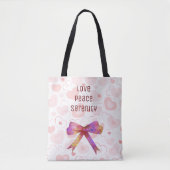 Prachtige en opstandige Shimmery Ribbon Tote Bag (Voorkant)