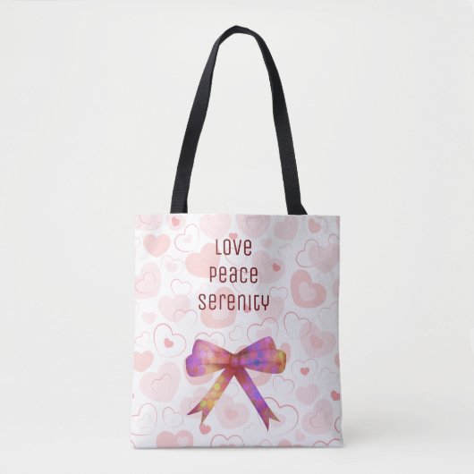 Prachtige en opstandige Shimmery Ribbon Tote Bag (Voorkant)