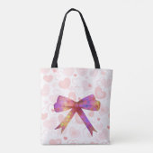 Prachtige en opstandige Shimmery Ribbon Tote Bag (Achterkant)