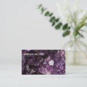 Prachtige en Paarse Crystal Geode Visitekaartje (Staand voorkant)