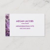 Prachtige en Paarse Crystal Geode Visitekaartje (Achterkant)