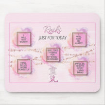 Prachtige en unieke Reiki-principes Mouse Mat