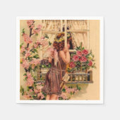 Prachtige  engel-papieren servet (Voorkant)