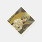 Prachtige  engel-papieren servet (Hoek)