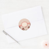 Prachtige  Engelse Floral Garden Ronde Sticker (Envelop)