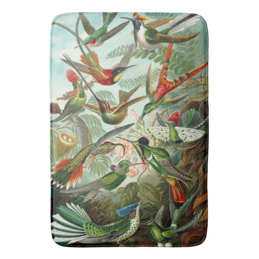 Prachtige Ernst Haeckel Hummingvogels Badmat (Voorkant Verticaal)