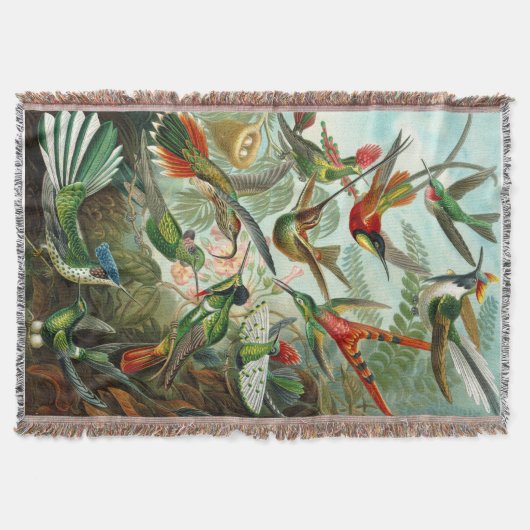 Prachtige Ernst Haeckel Hummingvogels Deken (Voorkant)
