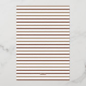 Prachtige Espresso Martini Afstudeercadeau Folie Uitnodiging (Achterkant)